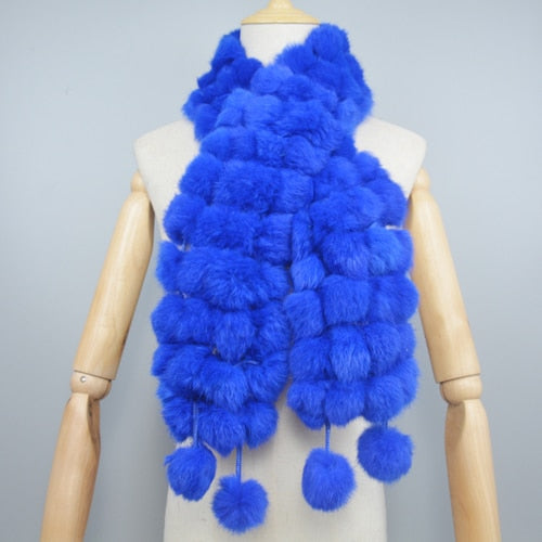 Fur Warm Scarf Balls Scarves