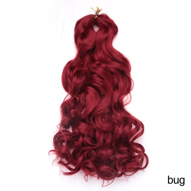 Synthetic Loose Spiral Wave Braiding Hair Extension