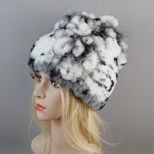 Fur Hat For Winter Cap Beanies