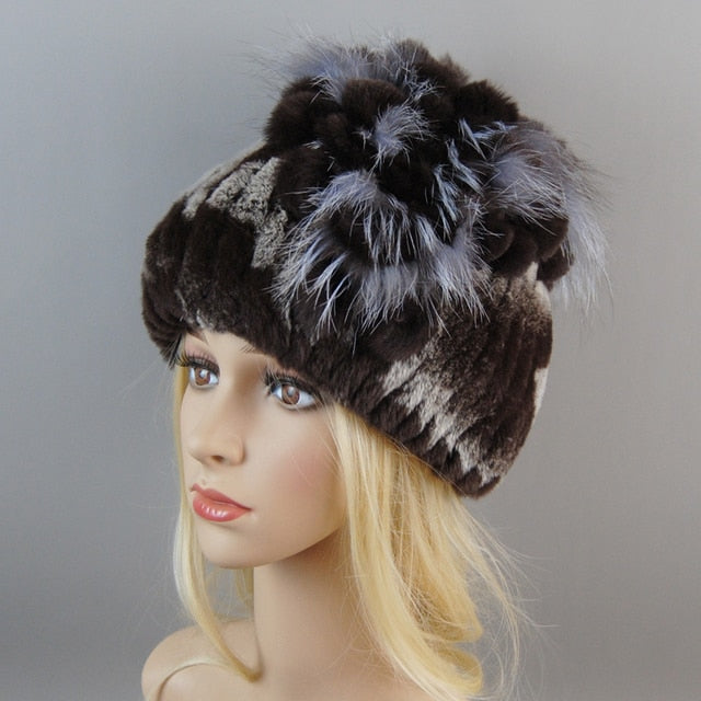 Fur Hat For Winter Cap Beanies