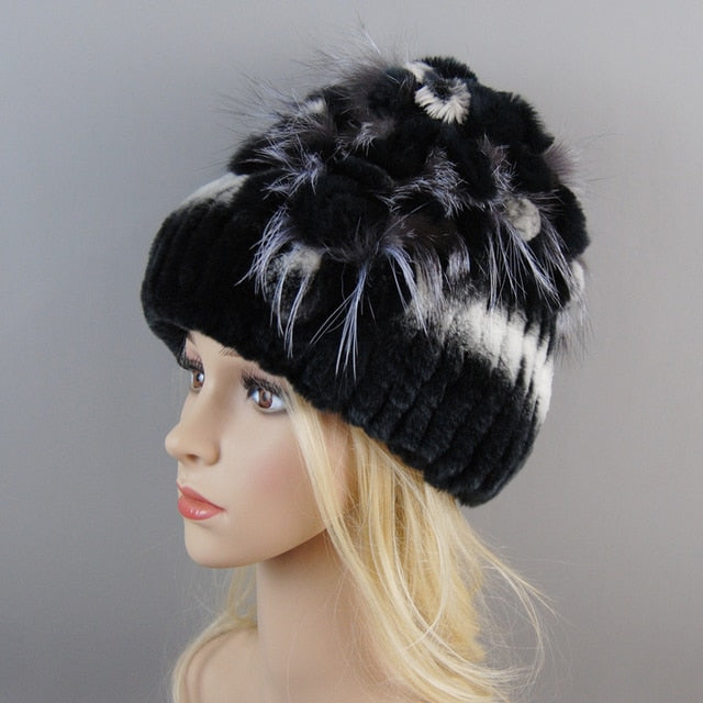 Fur Hat For Winter Cap Beanies