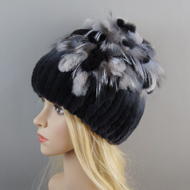 Fur Hat For Winter Cap Beanies
