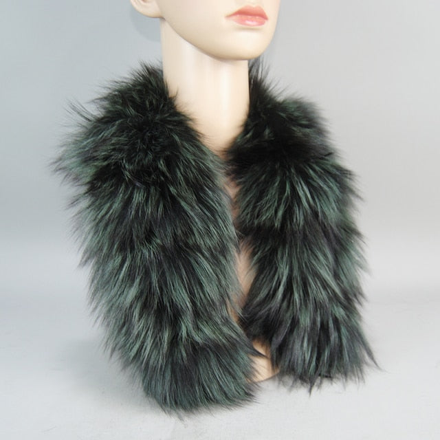 Fur Scarf Winter Warm Soft Neckerchief