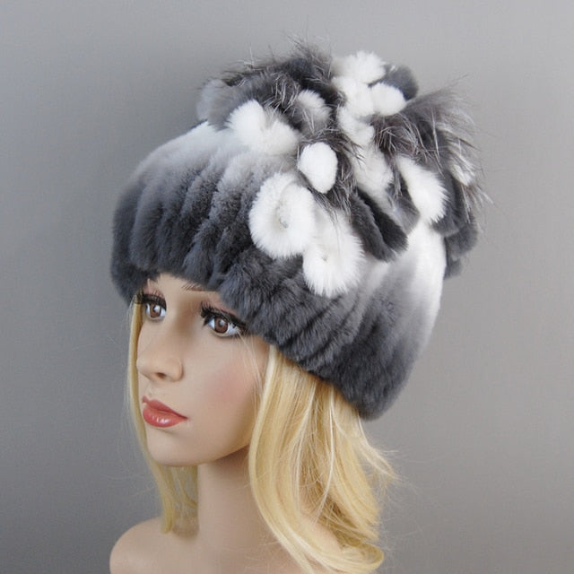 Fur Hat For Winter Cap Beanies