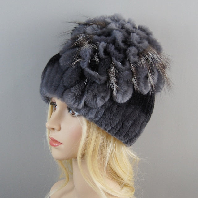 Fur Hat For Winter Cap Beanies