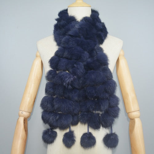 Fur Warm Scarf Balls Scarves