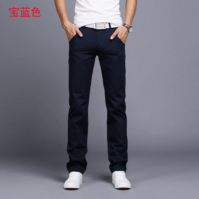 Comfortable Stretch Cotton Jeans Trousers - Casual Pants