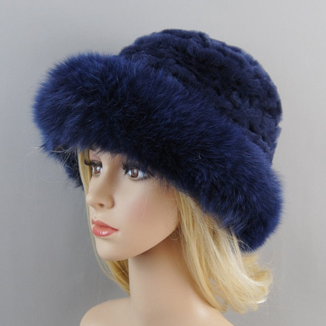 Fur Bomber Hat Winter Cap Beanies
