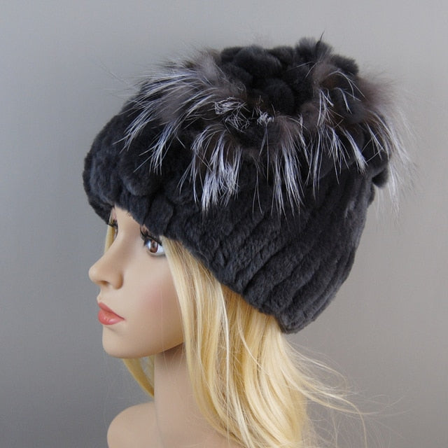 Fur Hat For Winter Cap Beanies