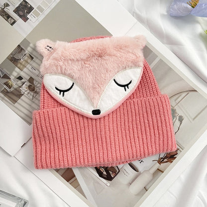 Cute Cartoon Baby Hat With Animal Face for Kids