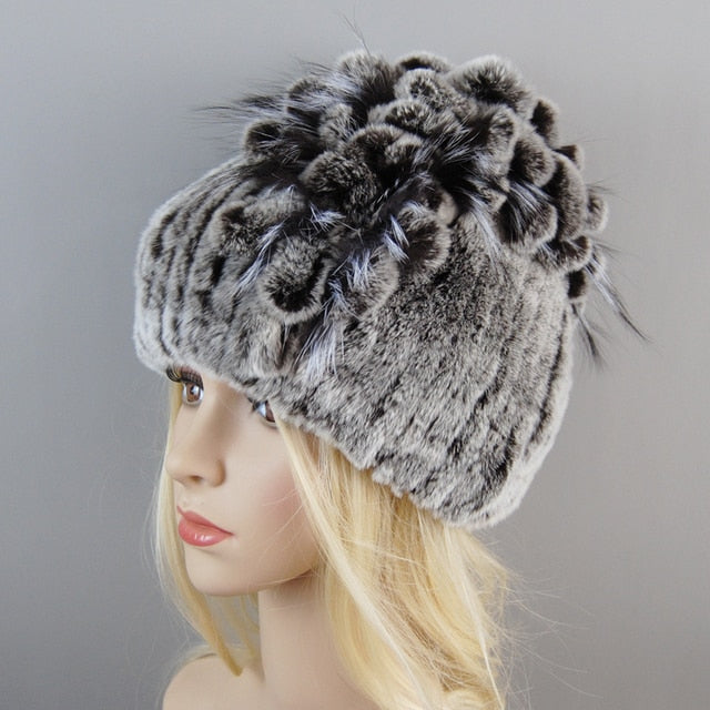 Fur Hat For Winter Cap Beanies