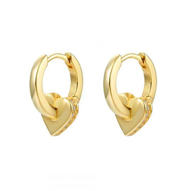 925 Sterling Silver Ear Buckle Small Hoop Earrings