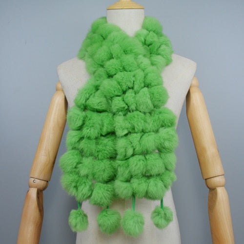 Fur Warm Scarf Balls Scarves