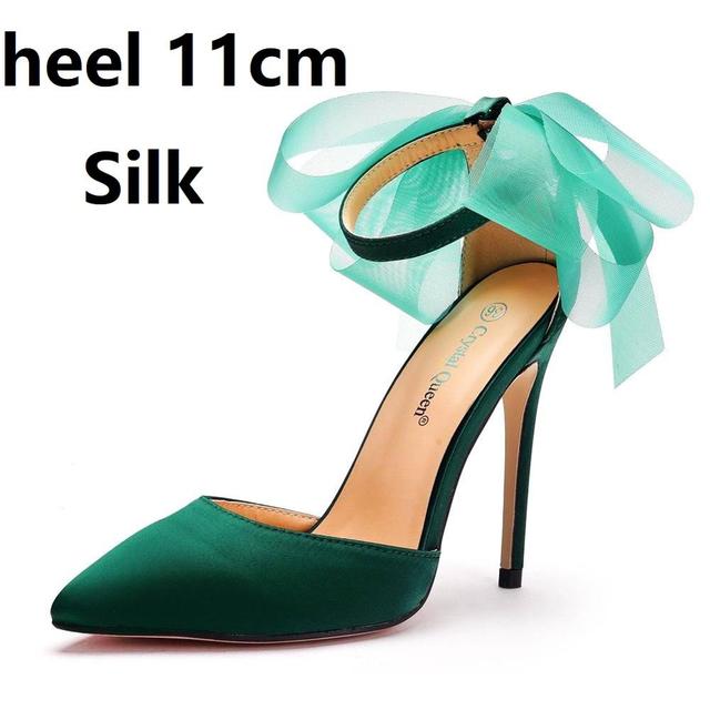 Satin Stiletto Elegant Ankle Strap Party Sandals