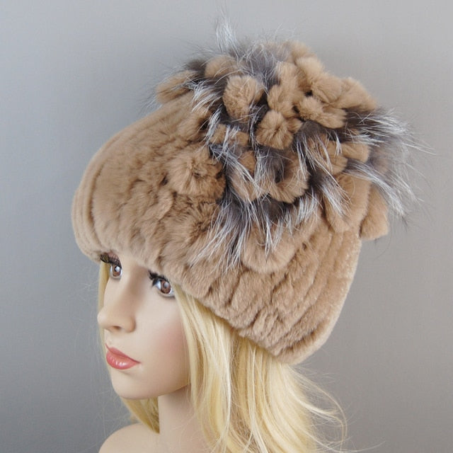 Fur Hat For Winter Cap Beanies