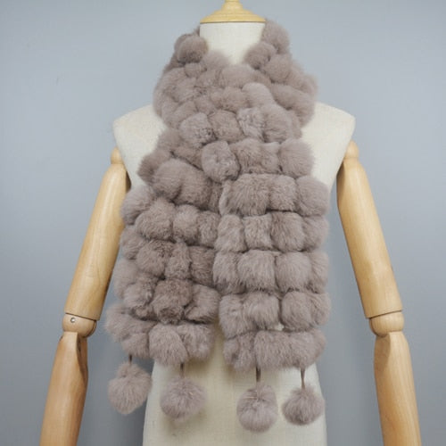 Fur Warm Scarf Balls Scarves