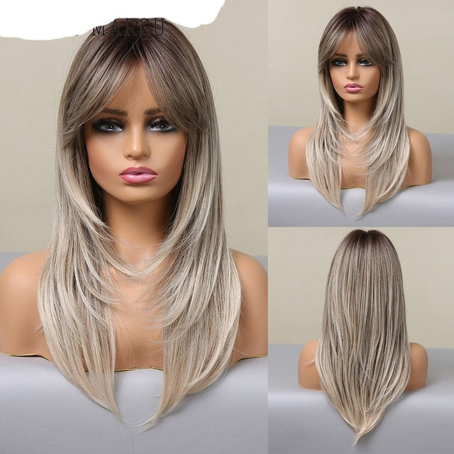 Colored Synthetic Wig For Women