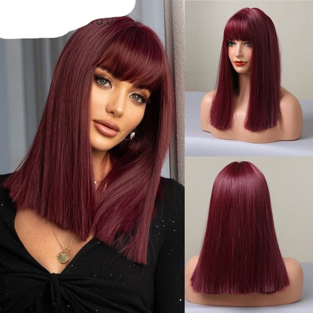 Colored Synthetic Wig For Women