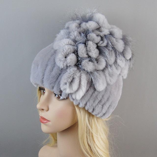 Fur Hat For Winter Cap Beanies