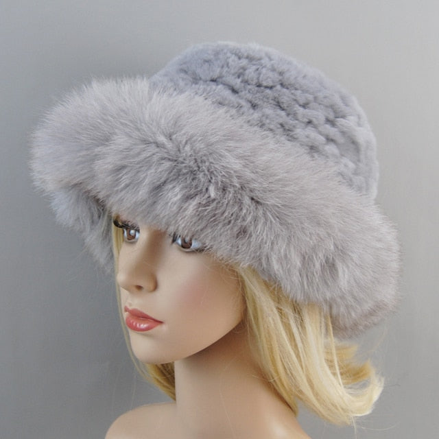 Fur Bomber Hat Winter Cap Beanies