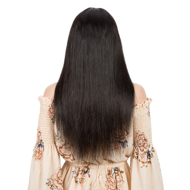Straight Colored Human Hair Wig