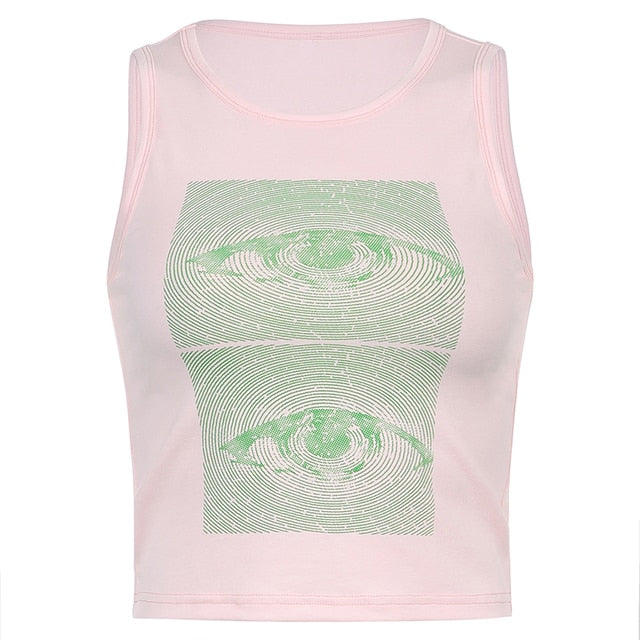 Vintage Y2k Halter Crop Top for Women