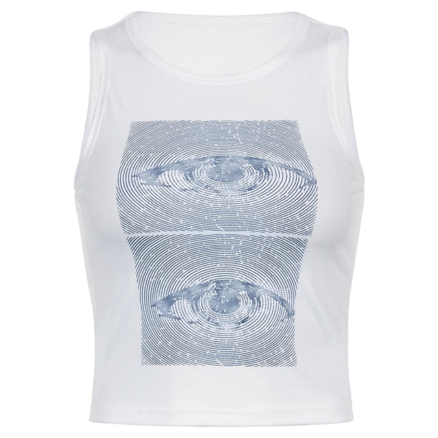Vintage Y2k Halter Crop Top for Women
