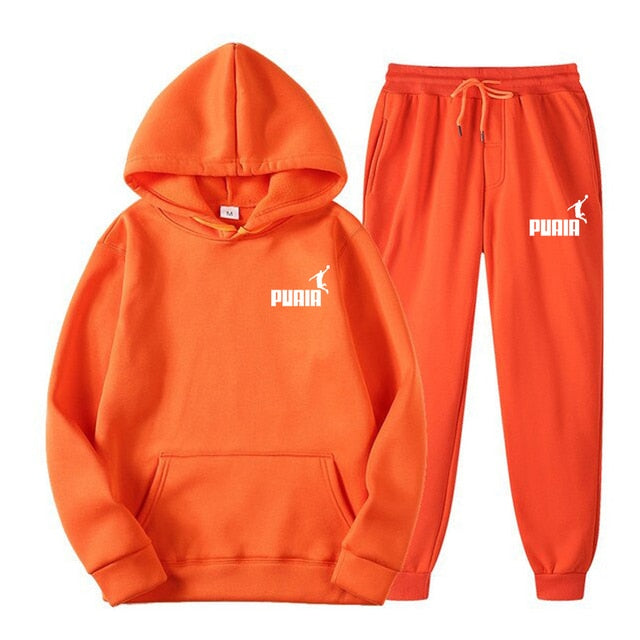 Hooded Sweatshirt Suit Men And Women- Two Piece Set