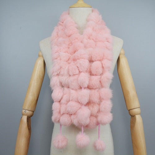 Fur Warm Scarf Balls Scarves