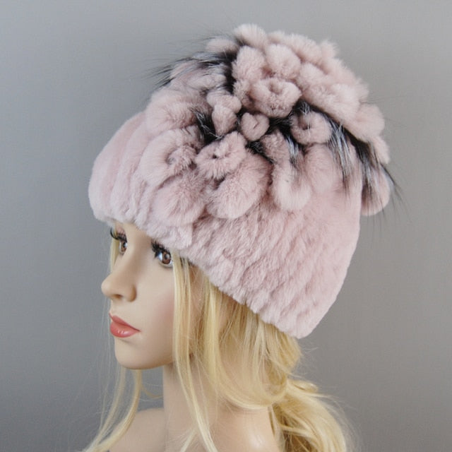 Fur Hat For Winter Cap Beanies