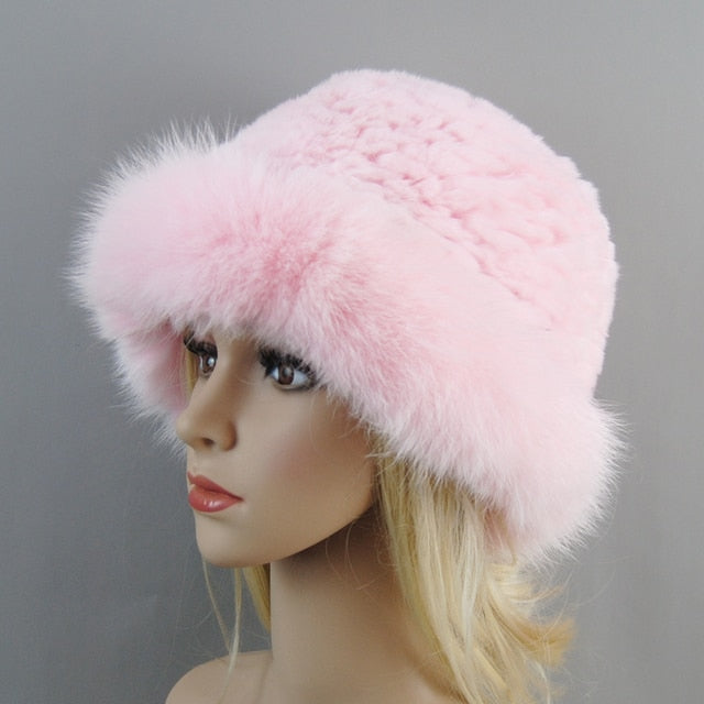 Fur Bomber Hat Winter Cap Beanies