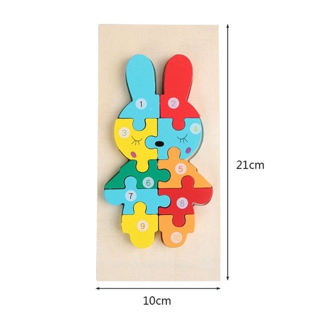 Dinosaur Wooden Puzzles for Children Educational Toys