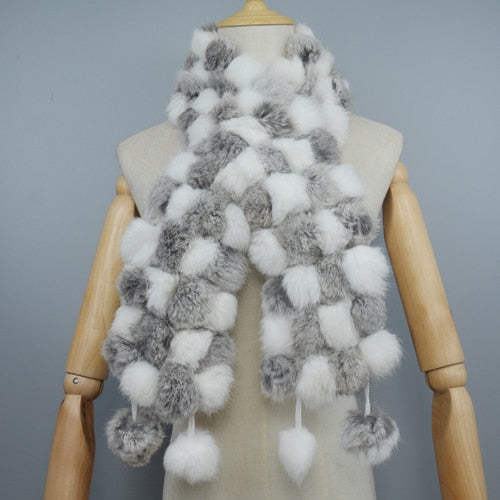 Fur Warm Scarf Balls Scarves