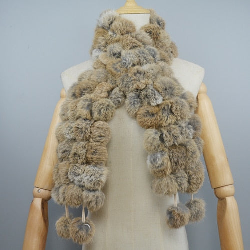 Fur Warm Scarf Balls Scarves