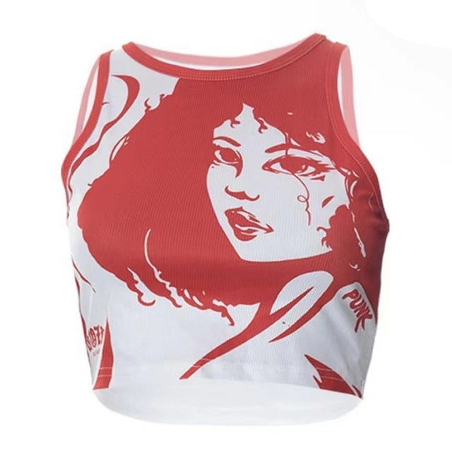Y2k Vintage Tank Top For Women