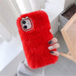 Colorful Warm Fluffy Soft Plush Phone Case