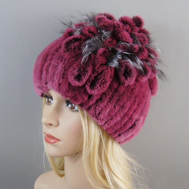 Fur Hat For Winter Cap Beanies