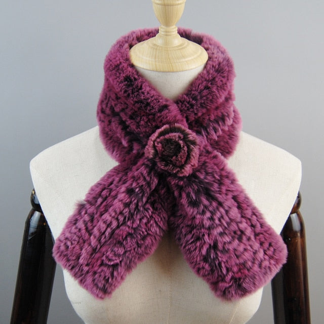 Fur Scarf Natural Warm Soft Scarves Neckerchief