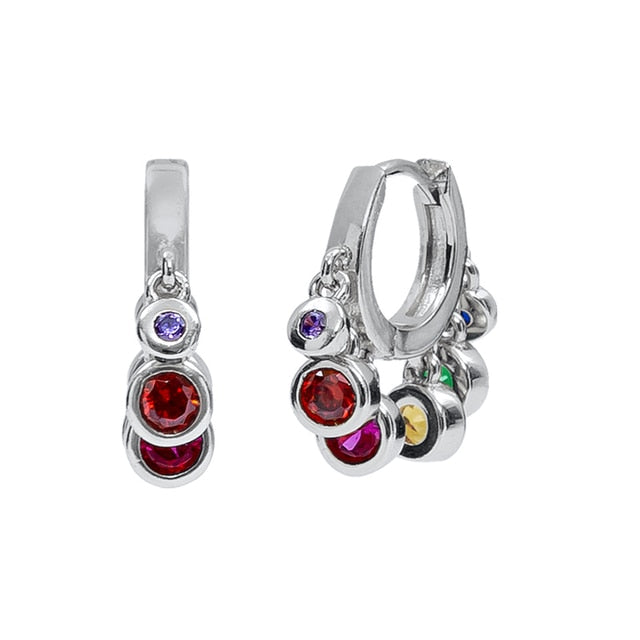 925 Sterling Silver Ear Buckle Small Hoop Earrings