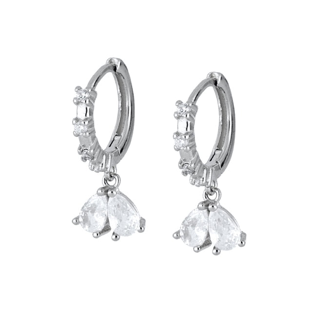 925 Sterling Silver Ear Buckle Small Hoop Earrings