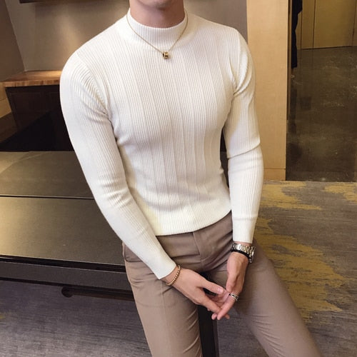Sweater slim knit top for Men