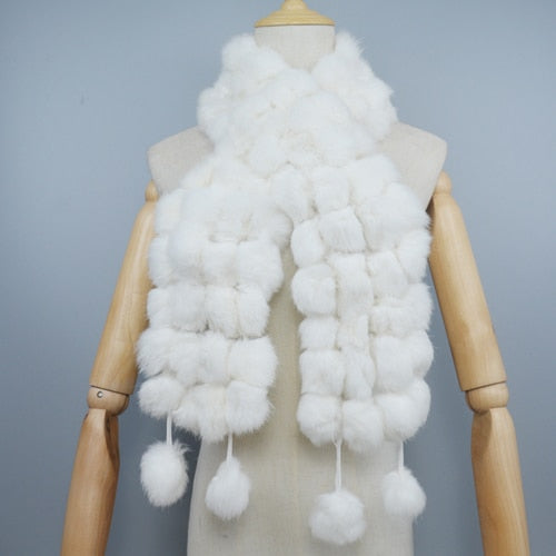 Fur Warm Scarf Balls Scarves