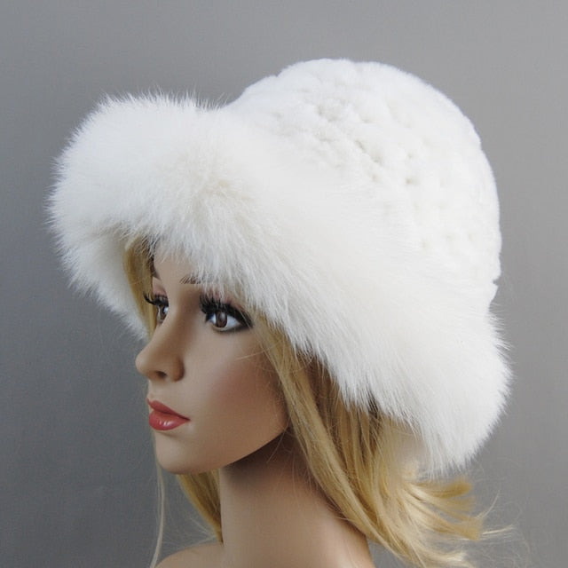 Fur Bomber Hat Winter Cap Beanies
