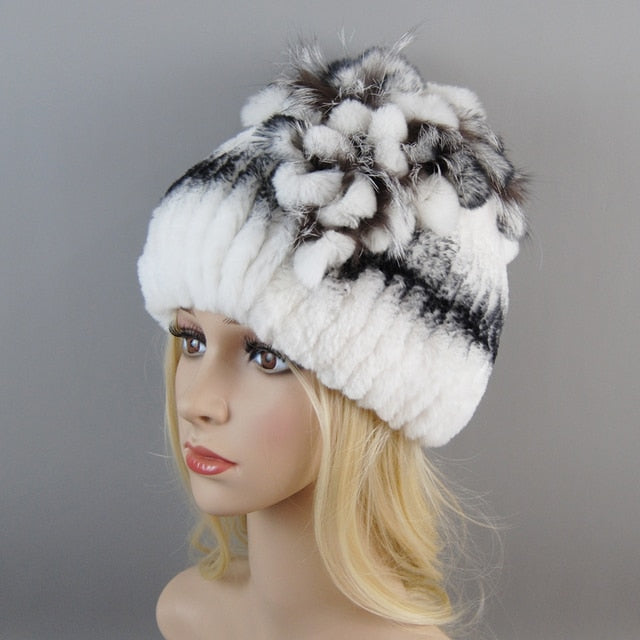 Fur Hat For Winter Cap Beanies