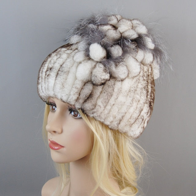 Fur Hat For Winter Cap Beanies