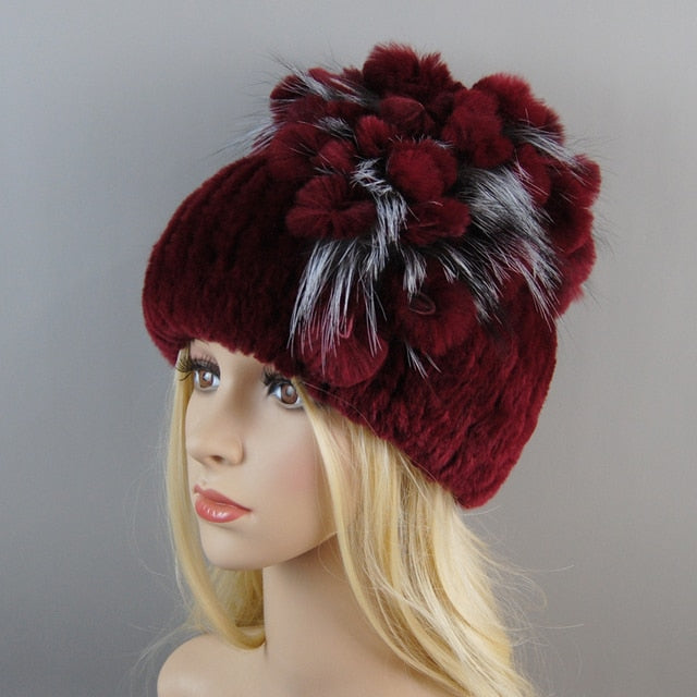Fur Hat For Winter Cap Beanies