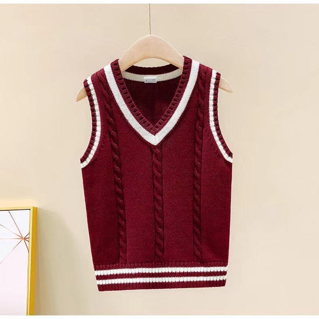 Knitted Waistcoat Vest for Boys