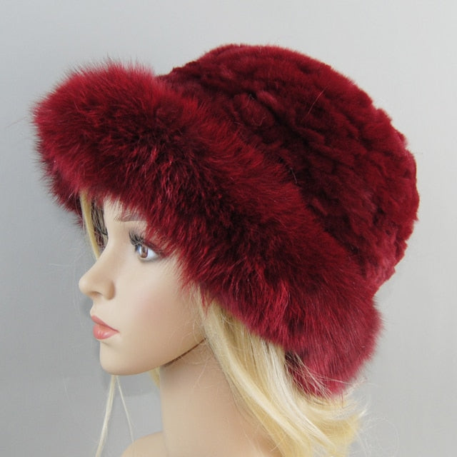 Fur Bomber Hat Winter Cap Beanies