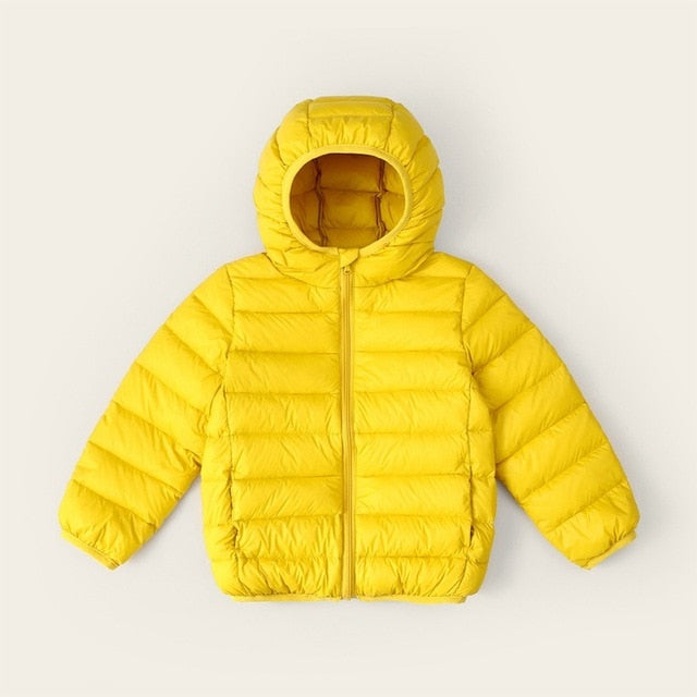 New Casual Candy Color Warm Hooded Clothes for Kids