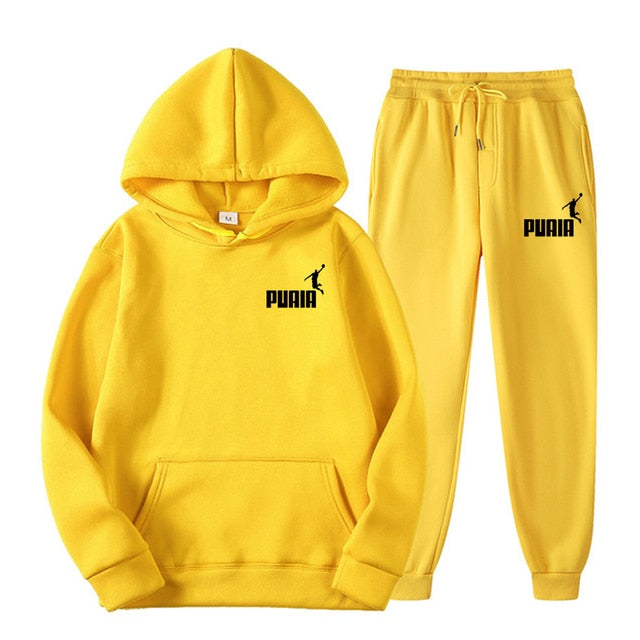 Hooded Sweatshirt Suit Men And Women- Two Piece Set